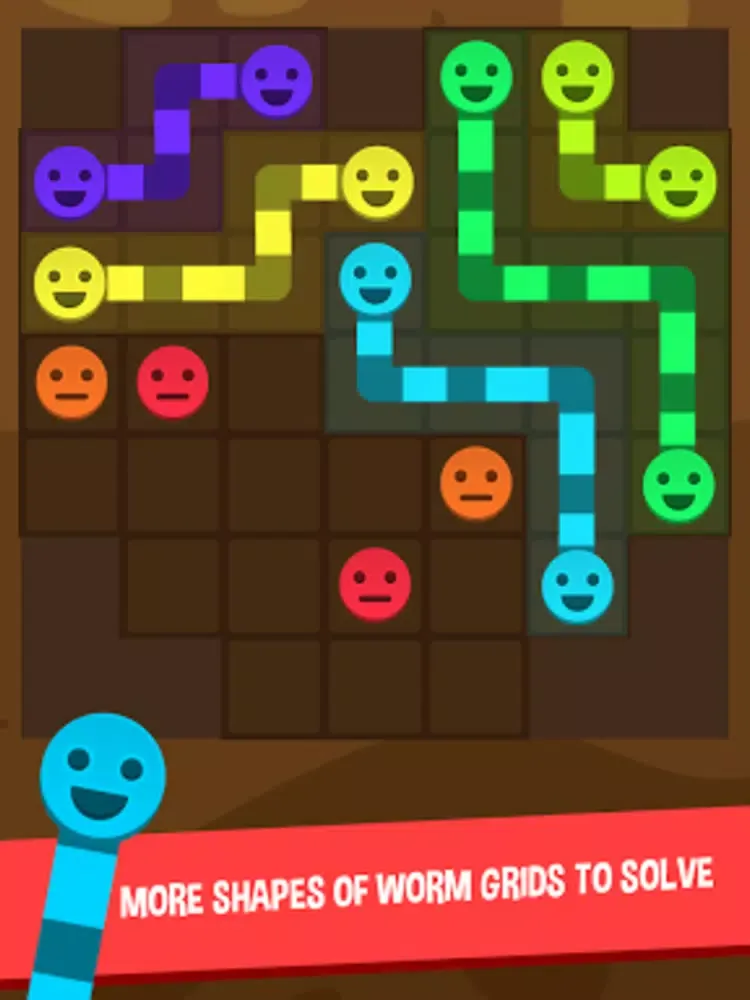 Worms Connect 3D iPad  Screenshots