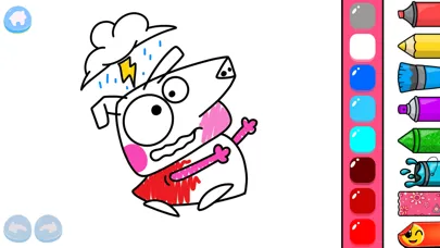 Capturas de tela do Cute Piggy : Coloring