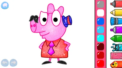 Capturas de tela do Cute Piggy : Coloring