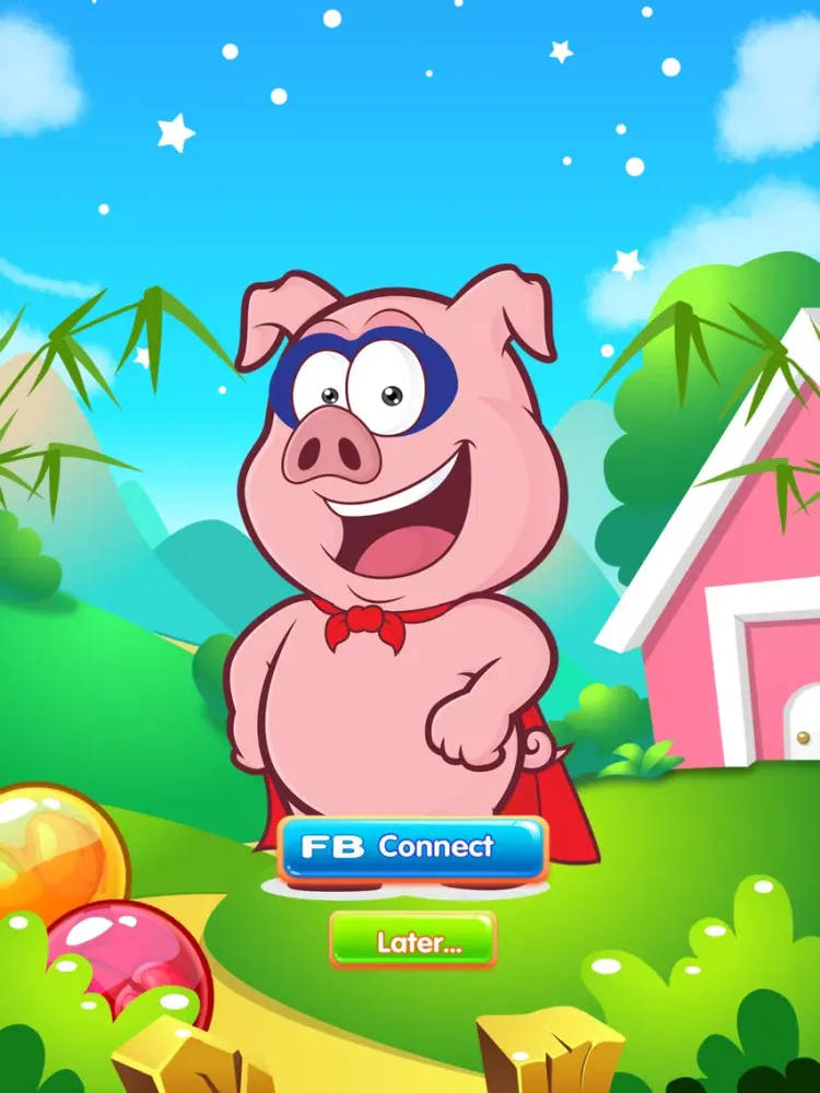 Pig Rescue Bubble Shooter iPad 应用截图