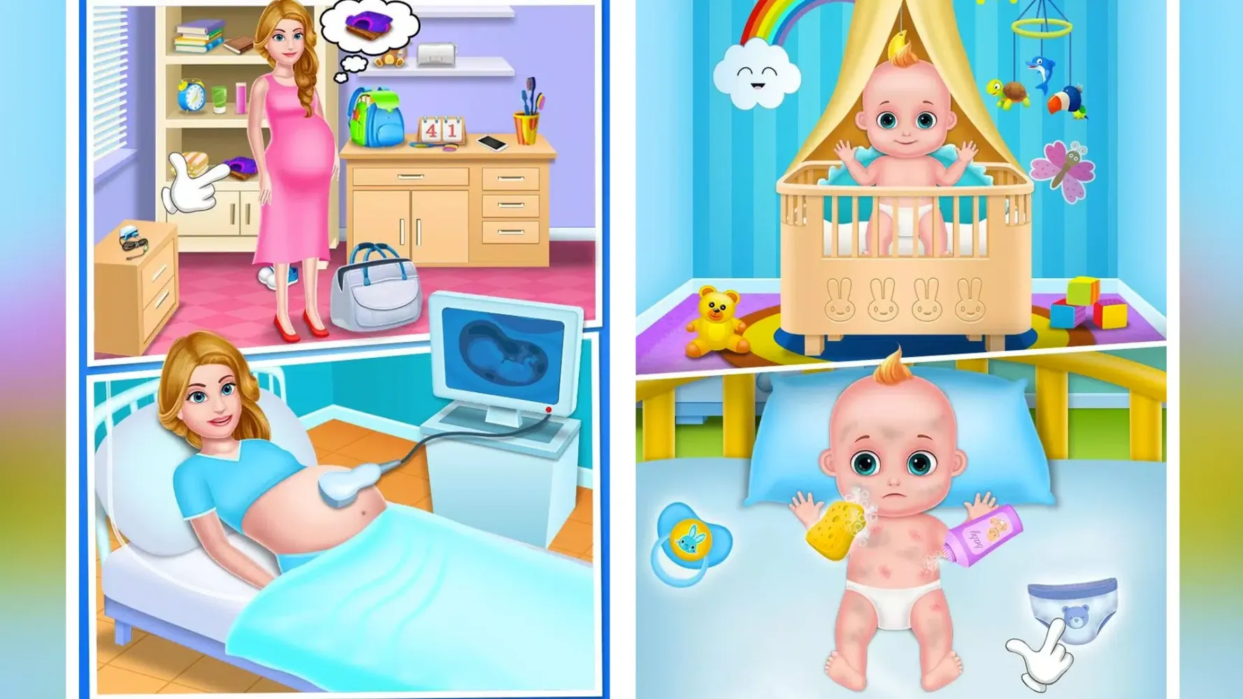 newborn babyshower party game Screenshots