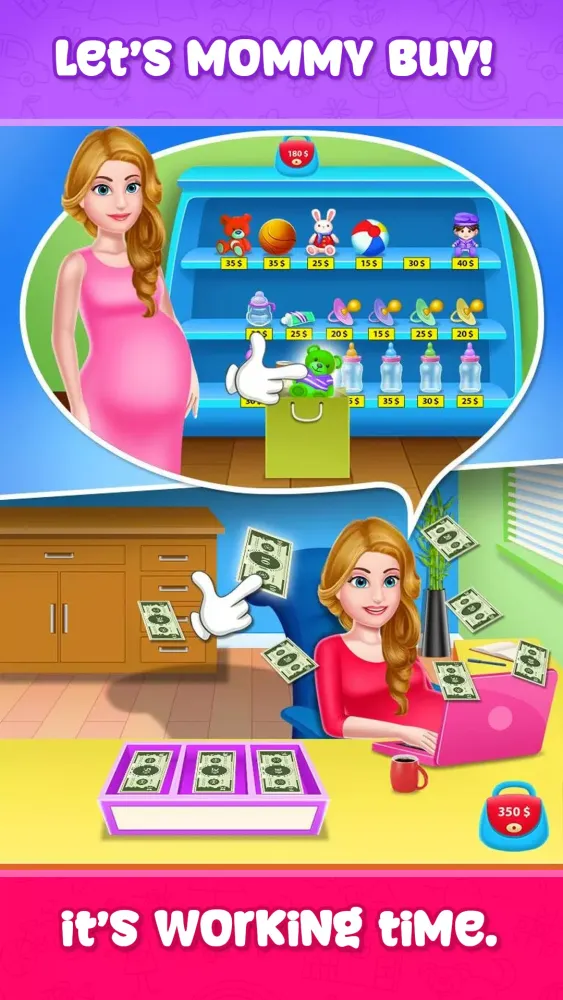 newborn babyshower party game Screenshots