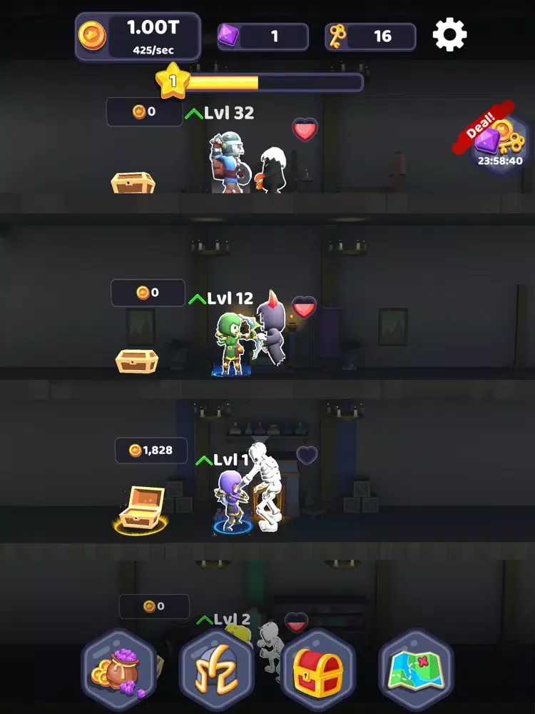 Idle Heroes Dundeon: Adventure iPad  Ekran Görüntüleri