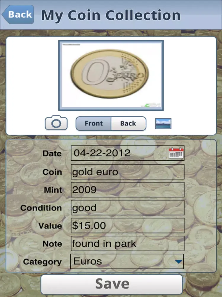 Скриншоты MY COINS iPad 
