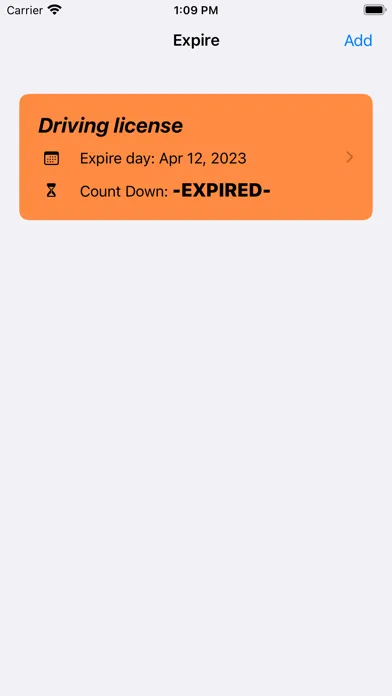 Captures d'écran de Expire