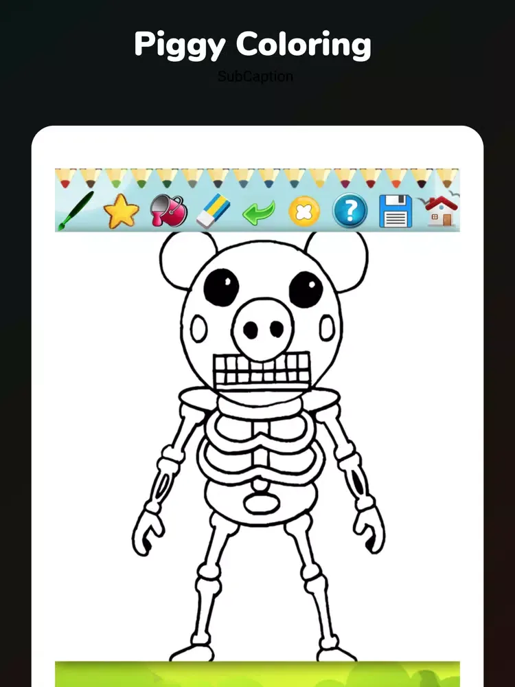 Draw Piggy Coloring iPad  سکرین شاٹس