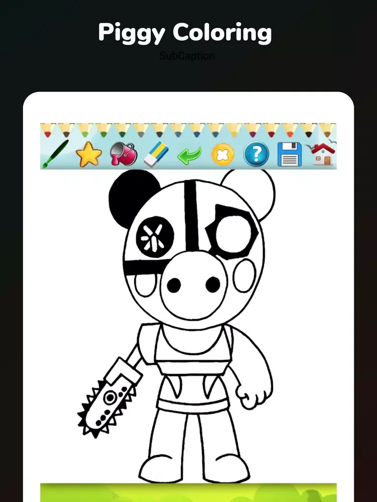 Draw Piggy Coloring iPad  سکرین شاٹس
