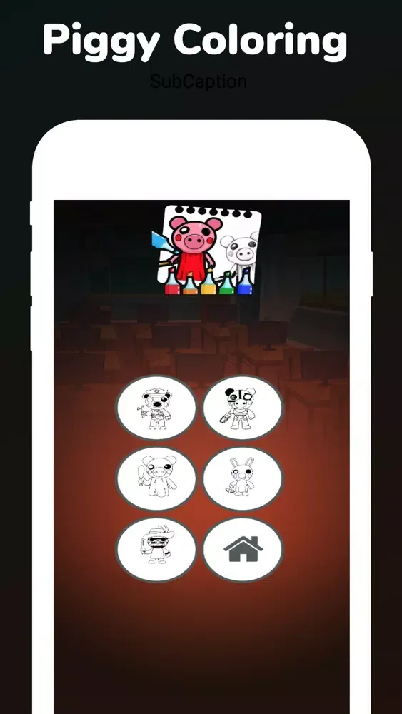 Draw Piggy Coloring سکرین شاٹس