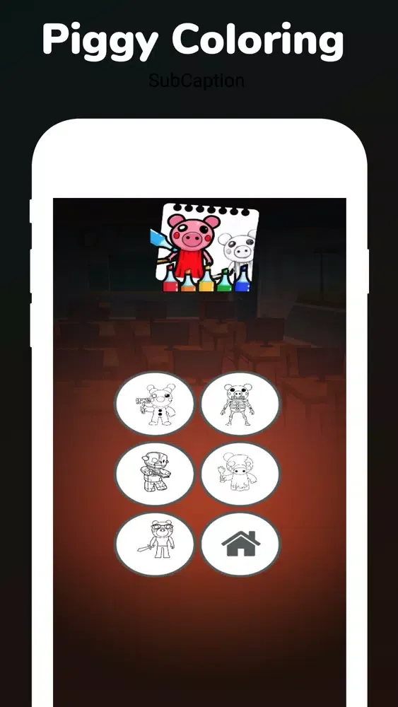 Draw Piggy Coloring سکرین شاٹس