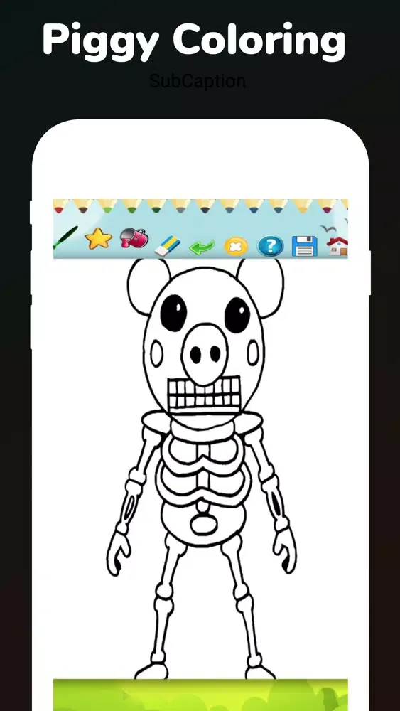 Draw Piggy Coloring سکرین شاٹس