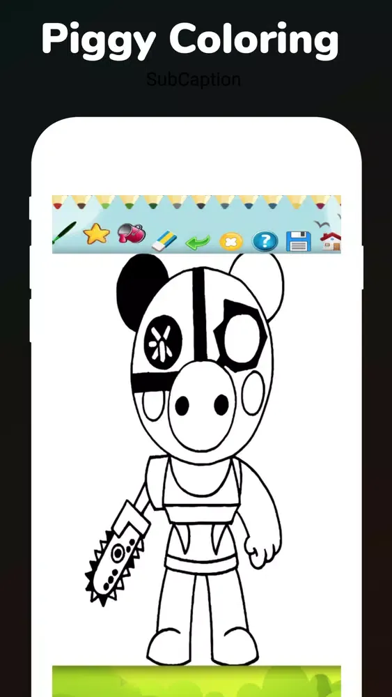 Draw Piggy Coloring سکرین شاٹس