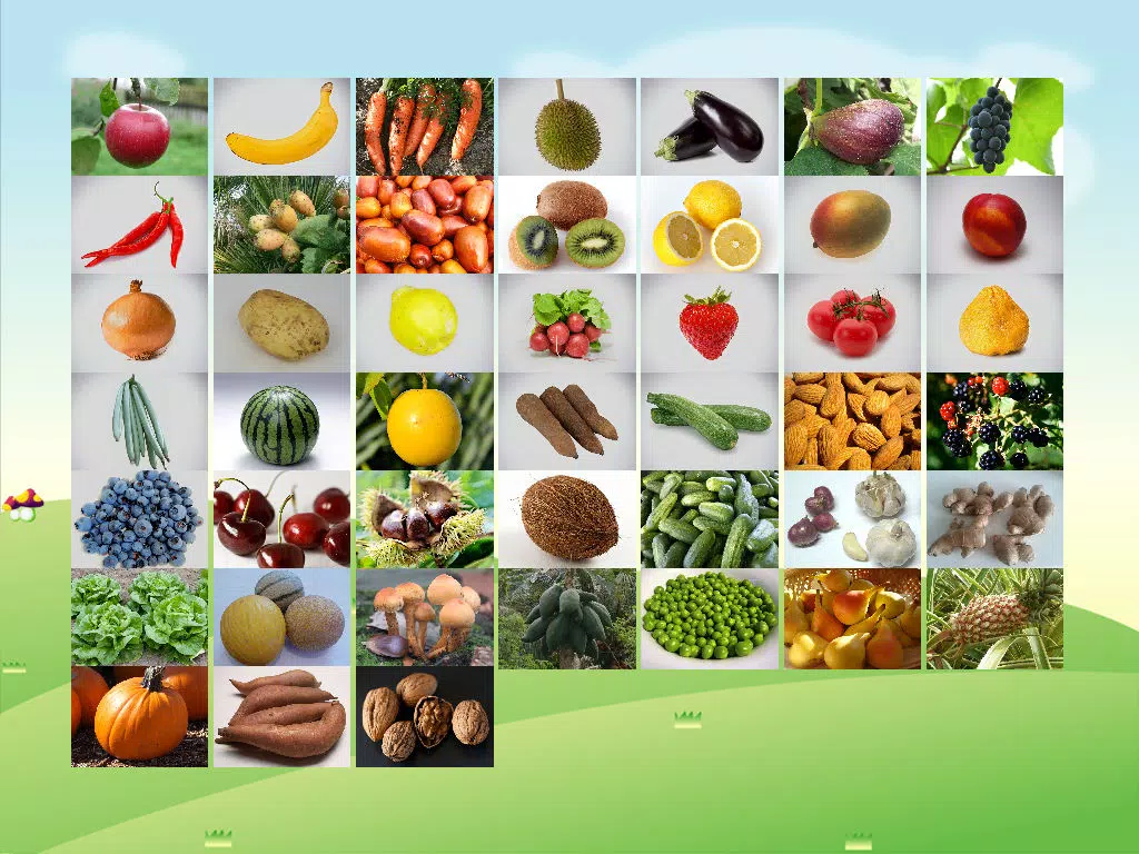 ABC Alphabet Fruit Veg Flashcards Write iPad  스크린샷