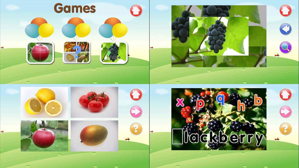 ABC Alphabet Fruit Veg Flashcards Write 스크린샷