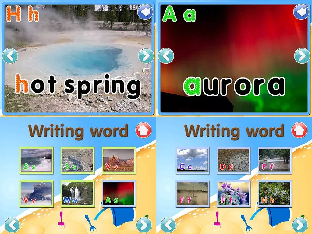 Tangkapan skrin ABC Alphabet Nature Flashcard Write iPad 