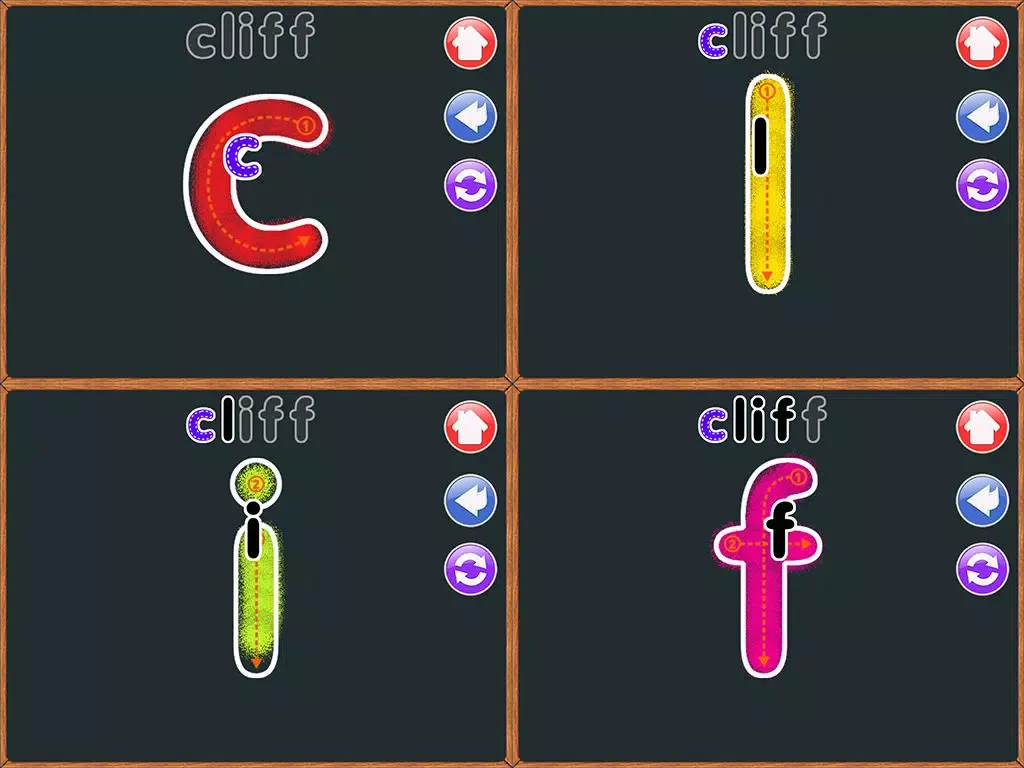Tangkapan skrin ABC Alphabet Nature Flashcard Write iPad 