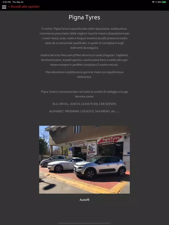 Pigna Tyres iPad  스크린샷