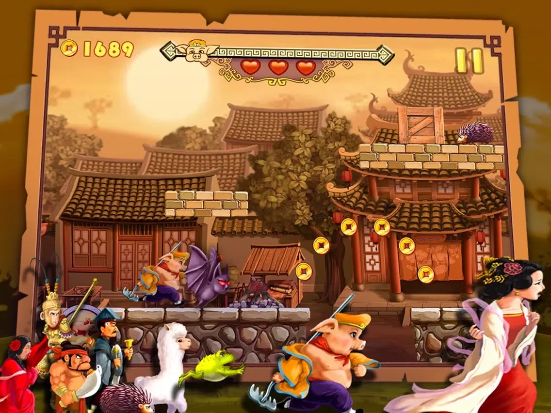 Kungfu Pigsy - endless runner iPad  スクリーンショット