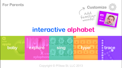 Tangkapan skrin Interactive Alphabet ABC's