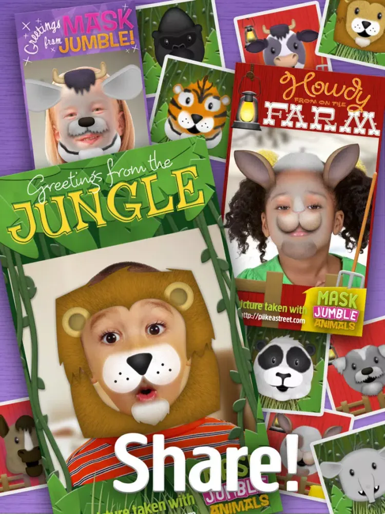 Zrzuty ekranu Mask Jumble Animals iPad 