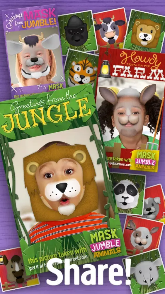 Zrzuty ekranu Mask Jumble Animals