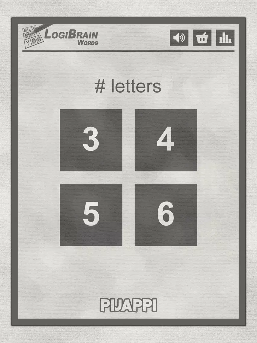 Capturas de tela do LogiBrain Words iPad 
