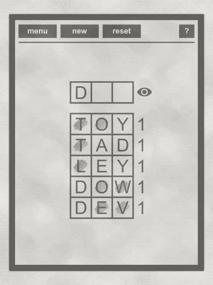 Tangkapan skrin LogiBrain Words iPad 