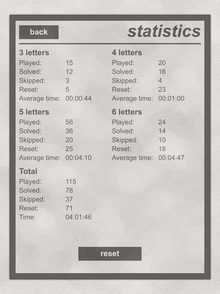 Capturas de tela do LogiBrain Words iPad 