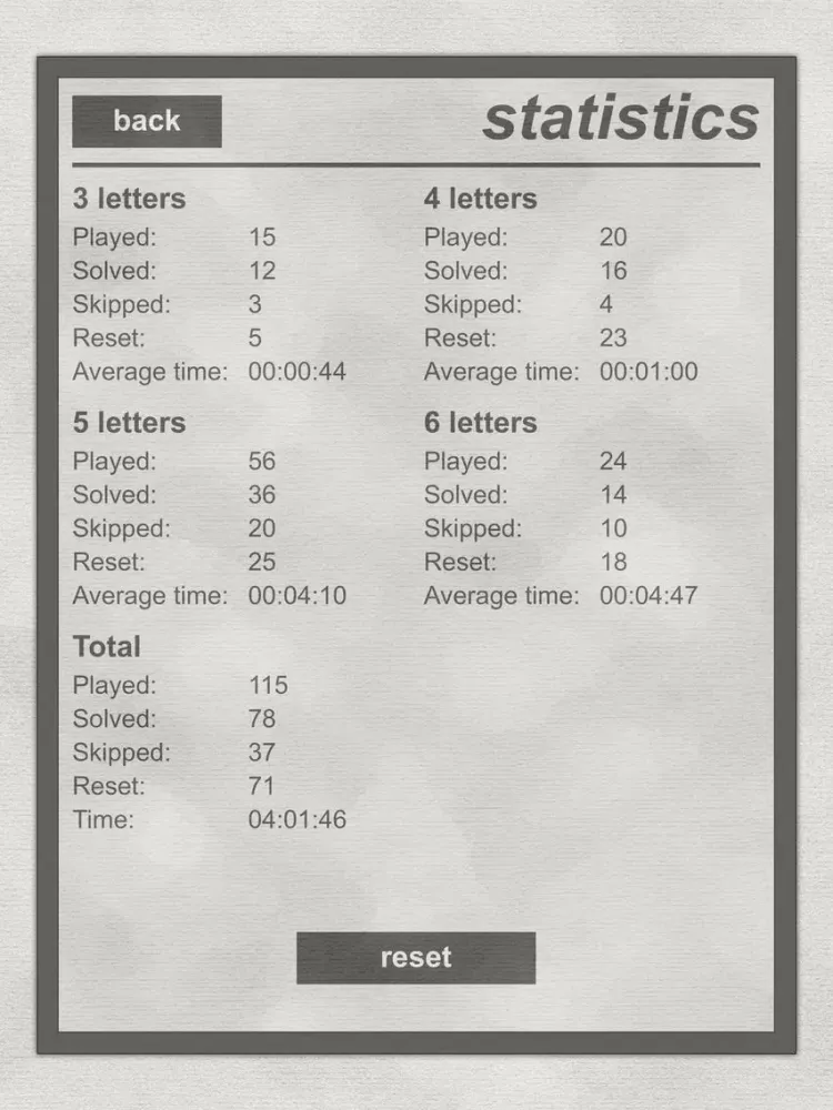 Tangkapan skrin LogiBrain Words iPad 