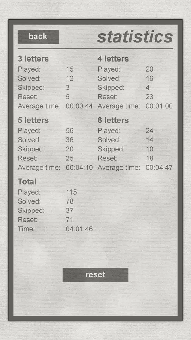 Capturas de tela do LogiBrain Words