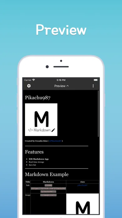 Capturas de pantalla de Markdown (md,html,editor)