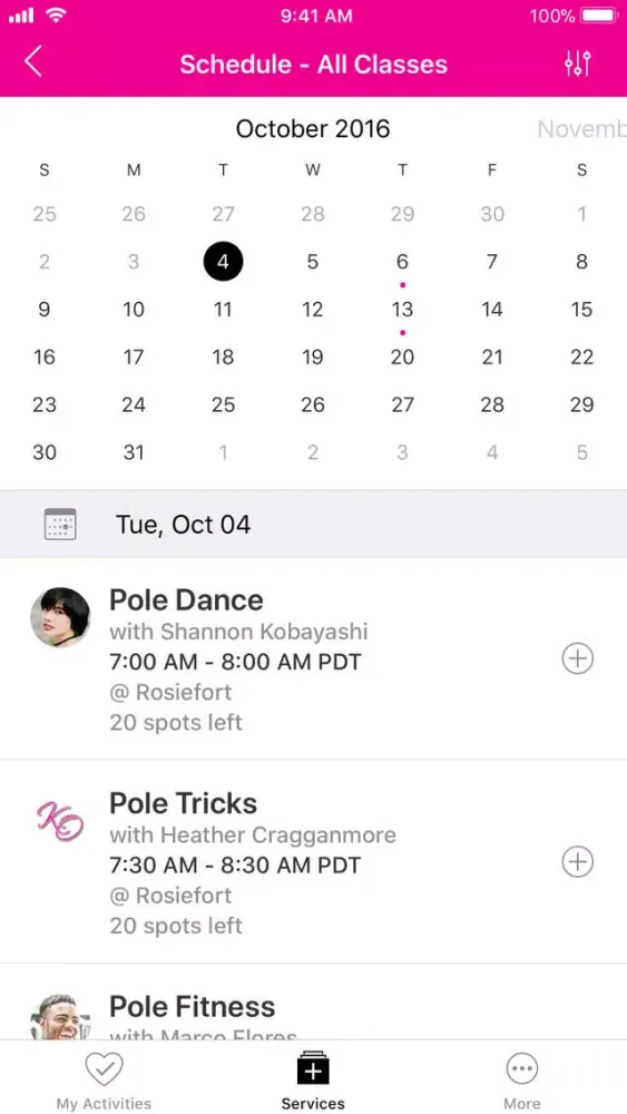 Capturas de tela do Knockout Bodies Schedule