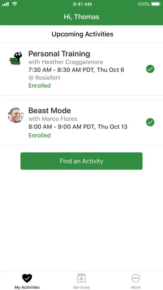 Mean Green Training Screenshots