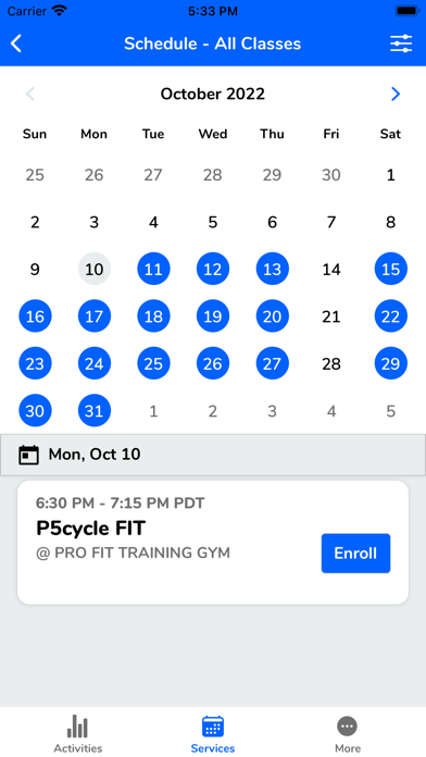 Pro Fit Training Gym应用截图