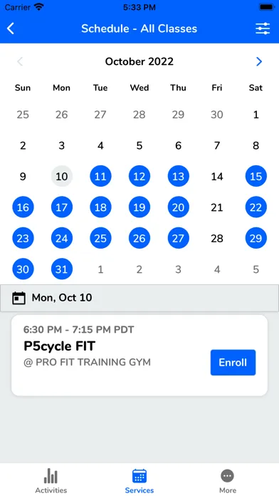 Pro Fit Training Gym Screenshots