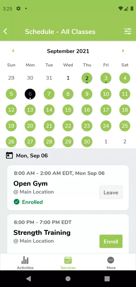 Captures d'écran de Yoga Pilates Barre