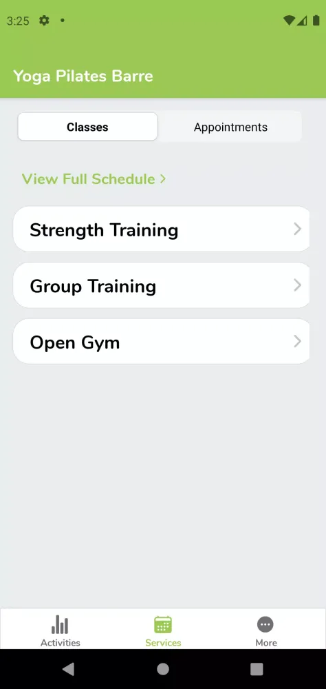 Captures d'écran de Yoga Pilates Barre