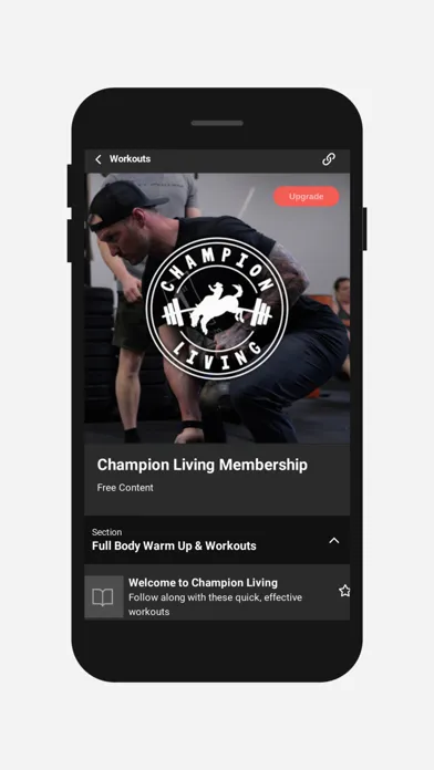 Tangkapan skrin Champion Living Fitness