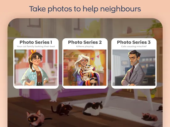 Ảnh chụp màn hình của My Cat Club: Collect Kittens iPad 