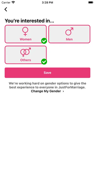 Tangkapan layar Just For Marriage Dating