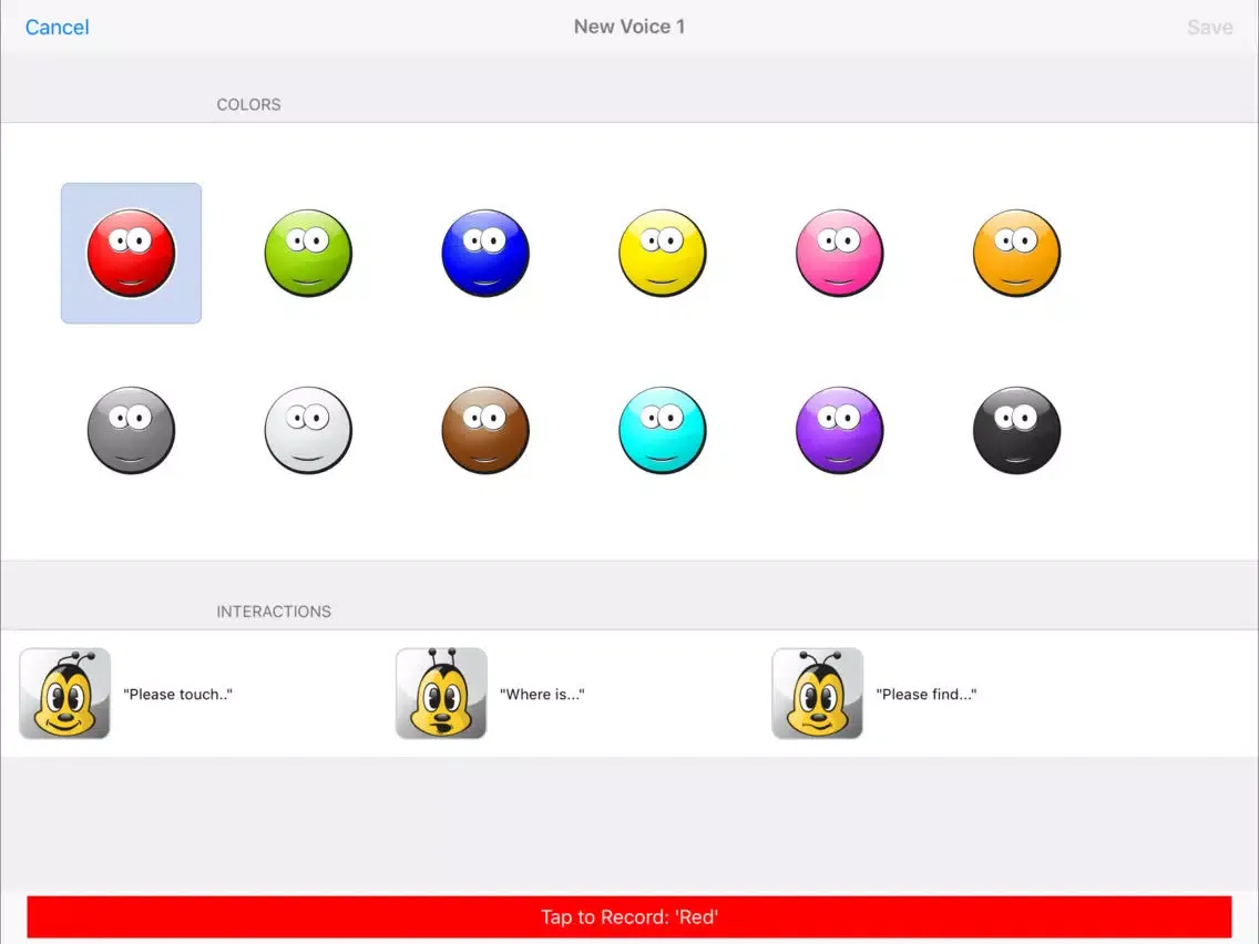 abc! Colors - with Your Voice iPad  Screenshots