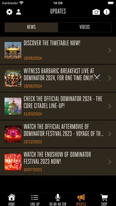 Captures d'écran de Dominator Festival