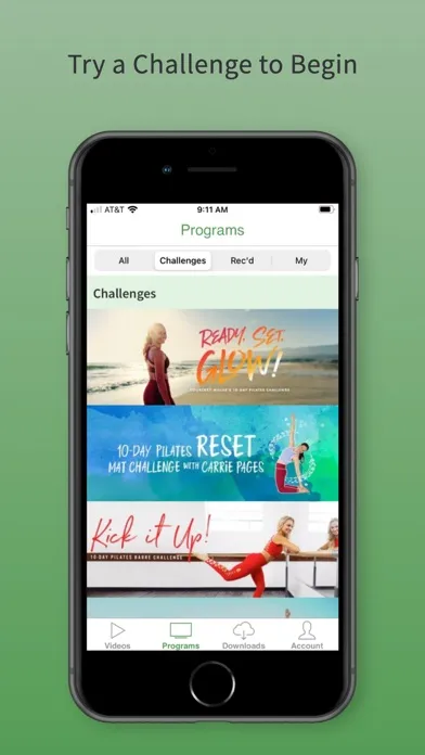 Zrzuty ekranu Pilates Anytime Workouts