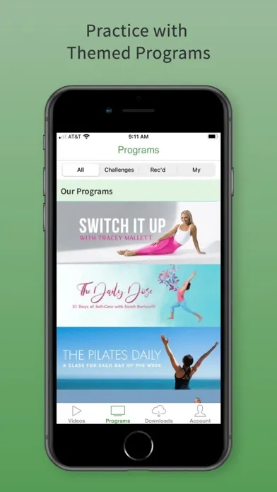 Zrzuty ekranu Pilates Anytime Workouts