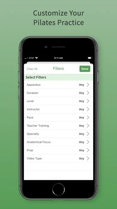 Zrzuty ekranu Pilates Anytime Workouts