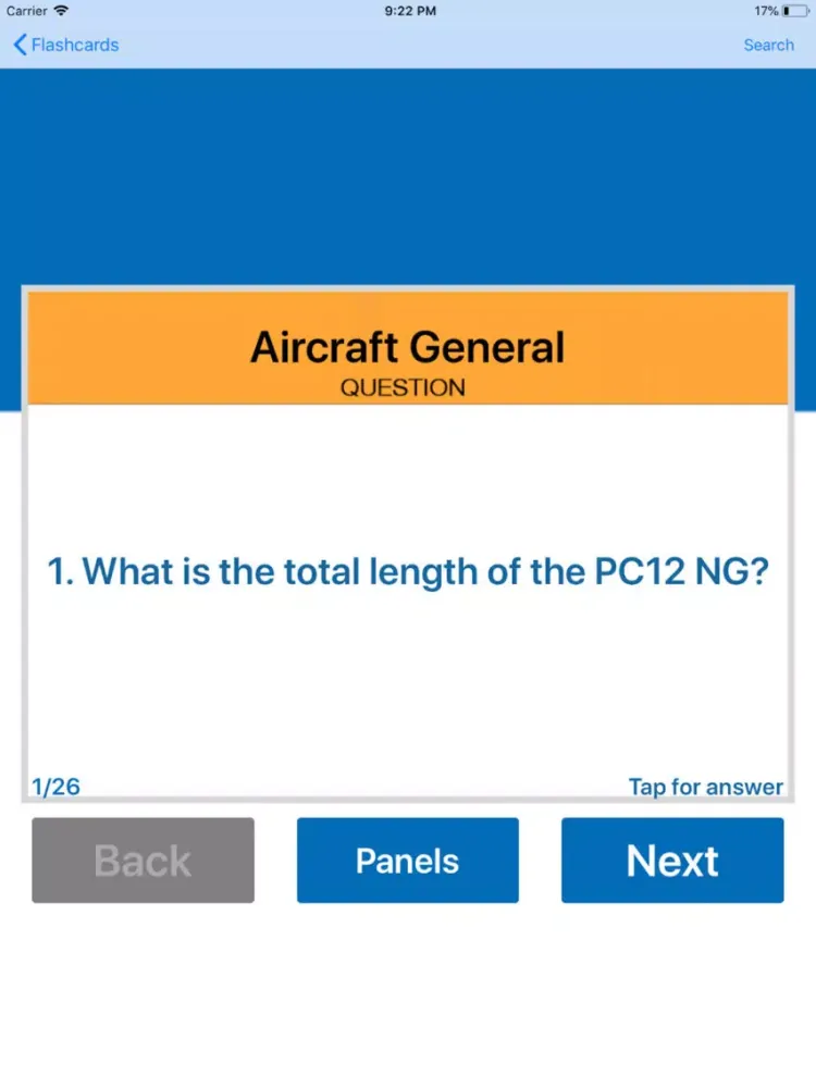 Capturas de tela do Pilatus PC12-47E NG Study App iPad 