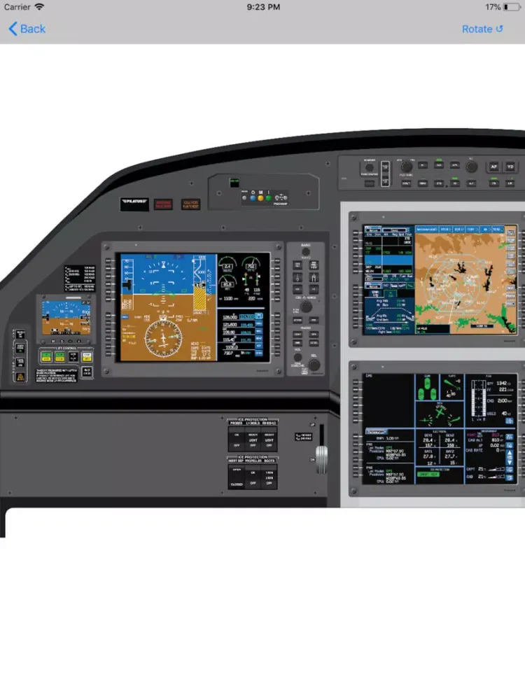 Capturas de tela do Pilatus PC12-47E NG Study App iPad 
