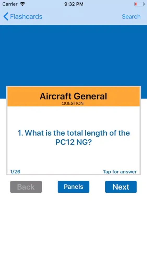 Capturas de tela do Pilatus PC12-47E NG Study App