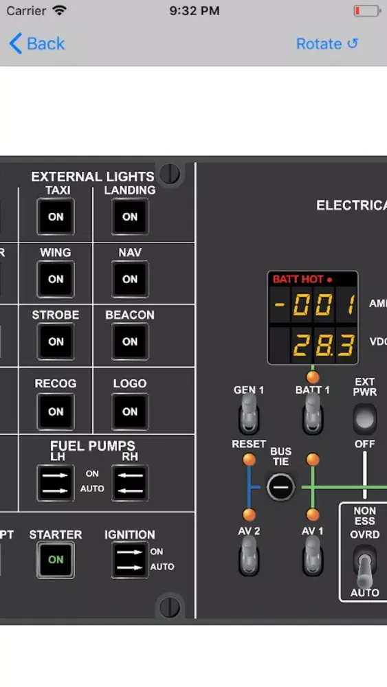 Capturas de tela do Pilatus PC12-47E NG Study App