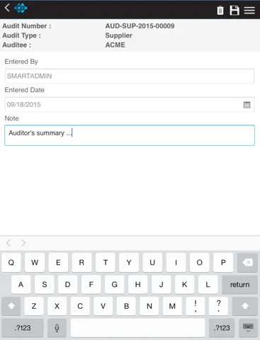 صور SmartSolve Mobile Audit iPad 