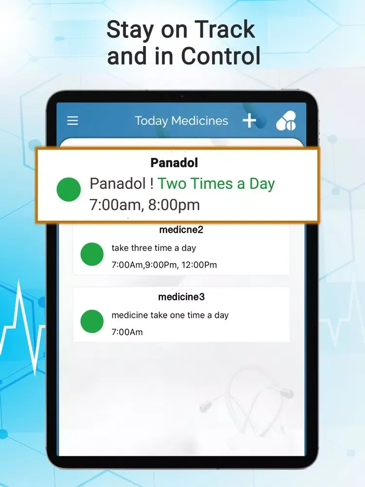 Screenshot di Pill Reminder - Tracker iPad 